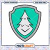 Paw Patrol Evergreen Shield SVG PNG