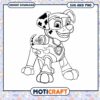 Paw Patrol coloring page download, fun for kids and adults alike