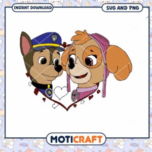 Paw Patrol Chase Skye SVG PNG Paw Patrol Chase Skye SVG PNG
