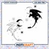 Night Fury Dragons SVG PNG Instant Download