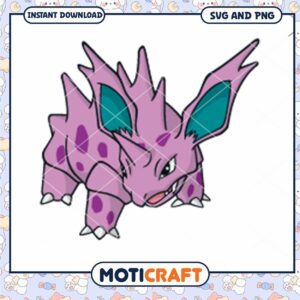 Nidorino character design for downloads