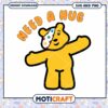Need a Hug Bear Design, Cute Printable SVG and PNG Files