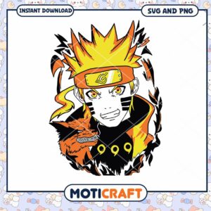 Naruto Kurama SVG PNG Instant Download