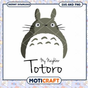 My Neighbor Totoro Art Download, SVG and PNG Files Included