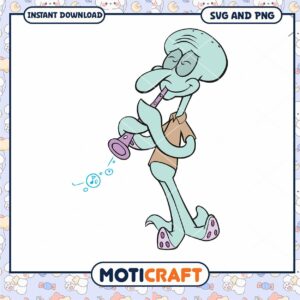 Musical Squid Character Clipart for Download, Fun and Creative Design