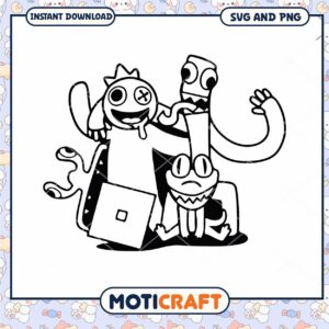 Monster Friends SVG Cut File Instant Download