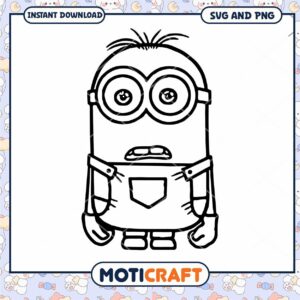Minion SVG Cute Outline Printable