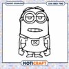 Minion SVG Coloring Page Instant Download