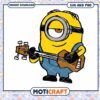 Minion Playing Guitar SVG PNG Cut File 2 Minion Playing Guitar SVG PNG Cut File