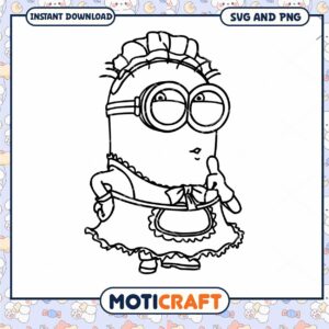 Minion Maid SVG PNG Download