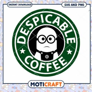 Minion Coffee SVG PNG Instant Download