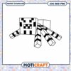 Minecraft spider coloring page, download SVG and PNG files now