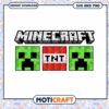 Minecraft Logo with Creepers and TNT, perfect for gamers' designs