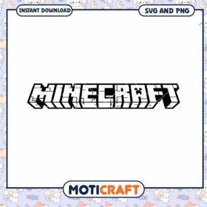 Minecraft logo design for instant download, available in SVG and PNG