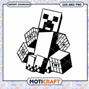 Minecraft Creeper TNT SVG PNG