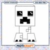 Minecraft Creeper SVG, PNG Instant Download