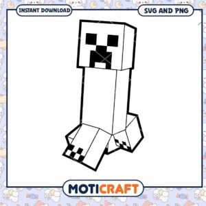 Minecraft Creeper SVG PNG Instant Download