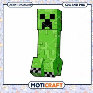 Minecraft Creeper SVG and PNG, perfect for crafting projects