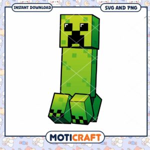 Minecraft Creeper PNG Download, Ideal for Craft Projects and More