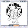 Minecraft Coloring Page for Kids, Fun Instant Download SVG PNG