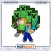 Minecraft characters facing creepers, download SVG and PNG now