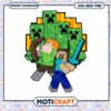Minecraft characters in action, great for crafting and gaming fun