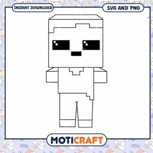 Minecraft Character SVG and PNG