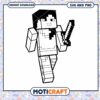 Minecraft Character SVG and PNG, Instant Download Crafting Fun