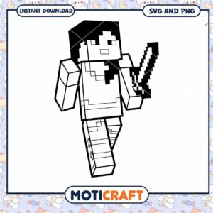 Minecraft Character SVG and PNG