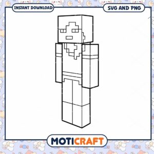Minecraft Character Outline Template