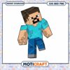 Minecraft character digital download, available in SVG and PNG formats