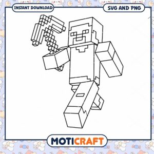 Minecraft Character Coloring Page