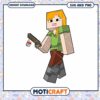 Minecraft character design for instant download, available in SVG and PNG