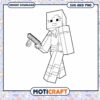 Minecraft Character Coloring Page Download, Fun for Kids and Adults