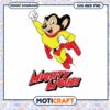 Mighty Mouse cartoon character design, available as SVG and PNG files