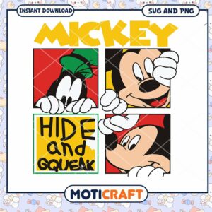 Mickey Mouse Hide and Seek SVG PNG