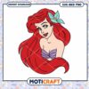 Mermaid character illustration in vibrant colors, perfect for crafts