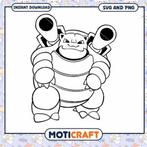 Mega Mewtwo X SVG Coloring Page