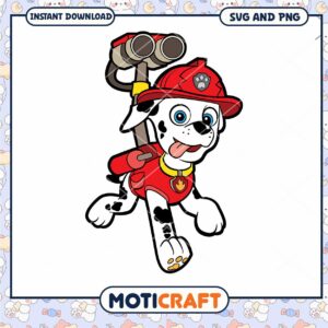 Marshall Paw Patrol Firefighter SVG