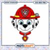 Marshall Paw Patrol Firefighter SVG PNG