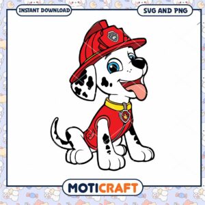 Marshall Fire Pup SVG PNG Instant Download