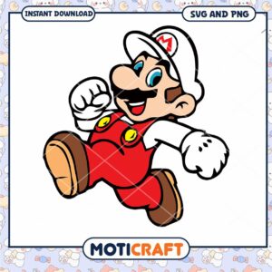 Mario PNG design for instant download