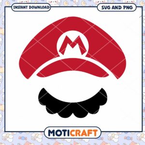 Mario Hat SVG and PNG Download
