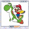 Mario on Yoshi SVG PNG Instant Download