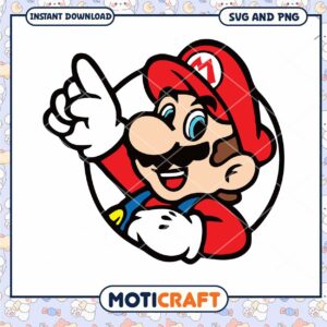 Mario Character Svg and Png File