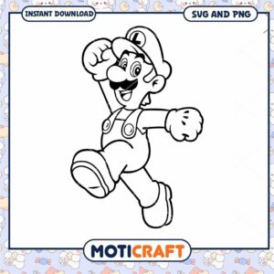 Mario Coloring Page for Kids