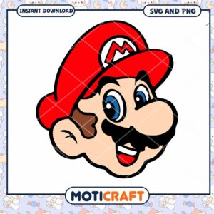 Mario Character SVG and PNG Download
