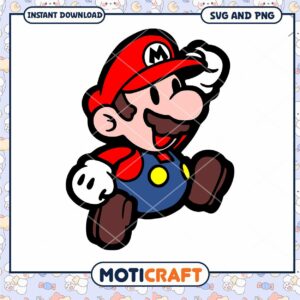 Mario character SVG and PNG download
