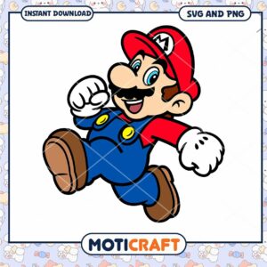 Mario character SVG and PNG download