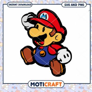 Mario Character SVG and PNG Download